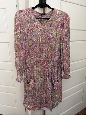 Etcetera Multicolor Paisley Print Casual Dress